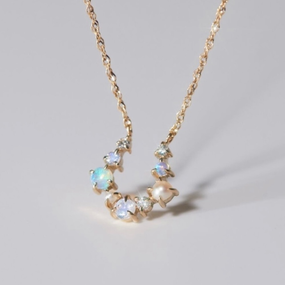 Catbird x LEITH CLARK Unicorn Horseshoe Necklace